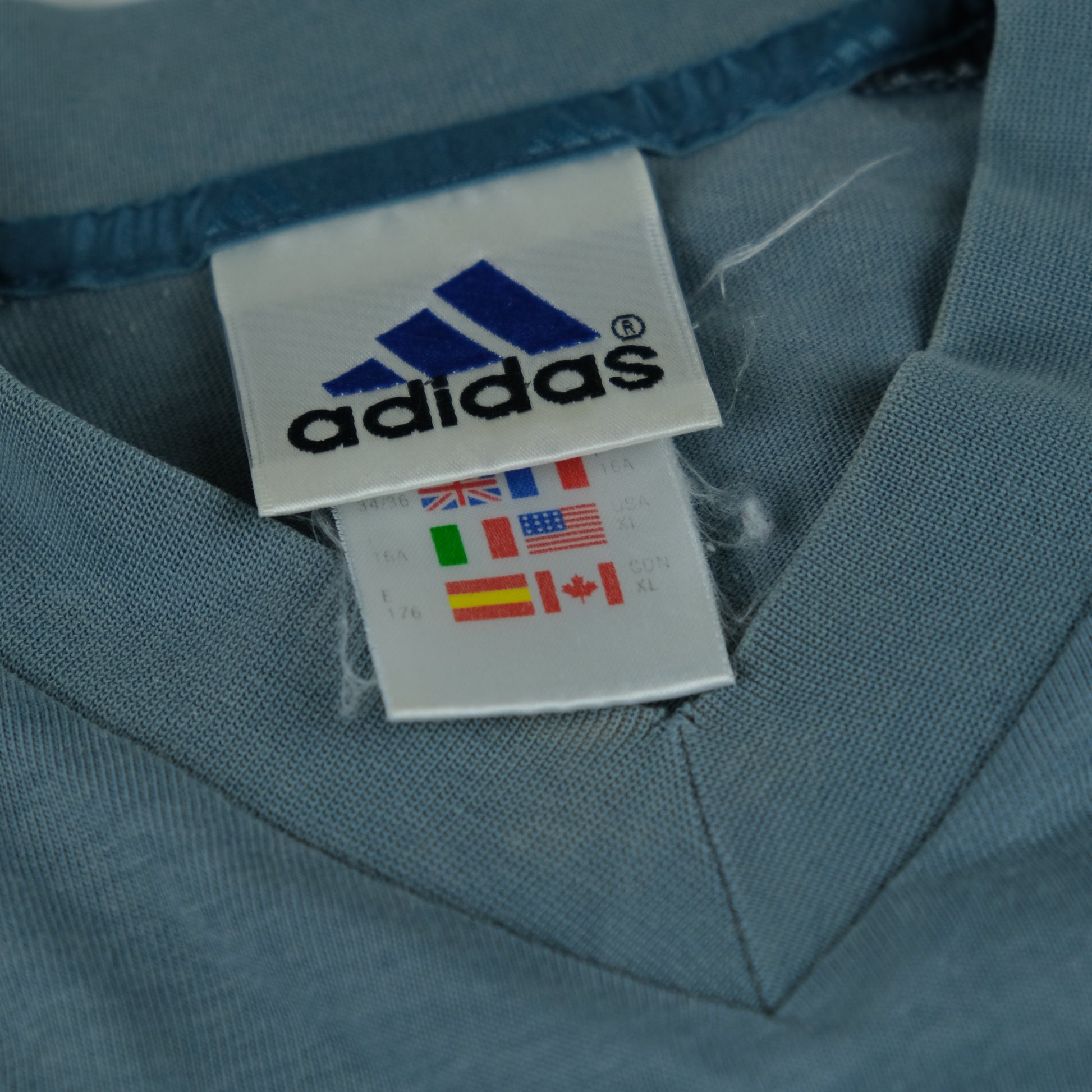 Adidas T-Shirt Vintage graublau Ansicht 3