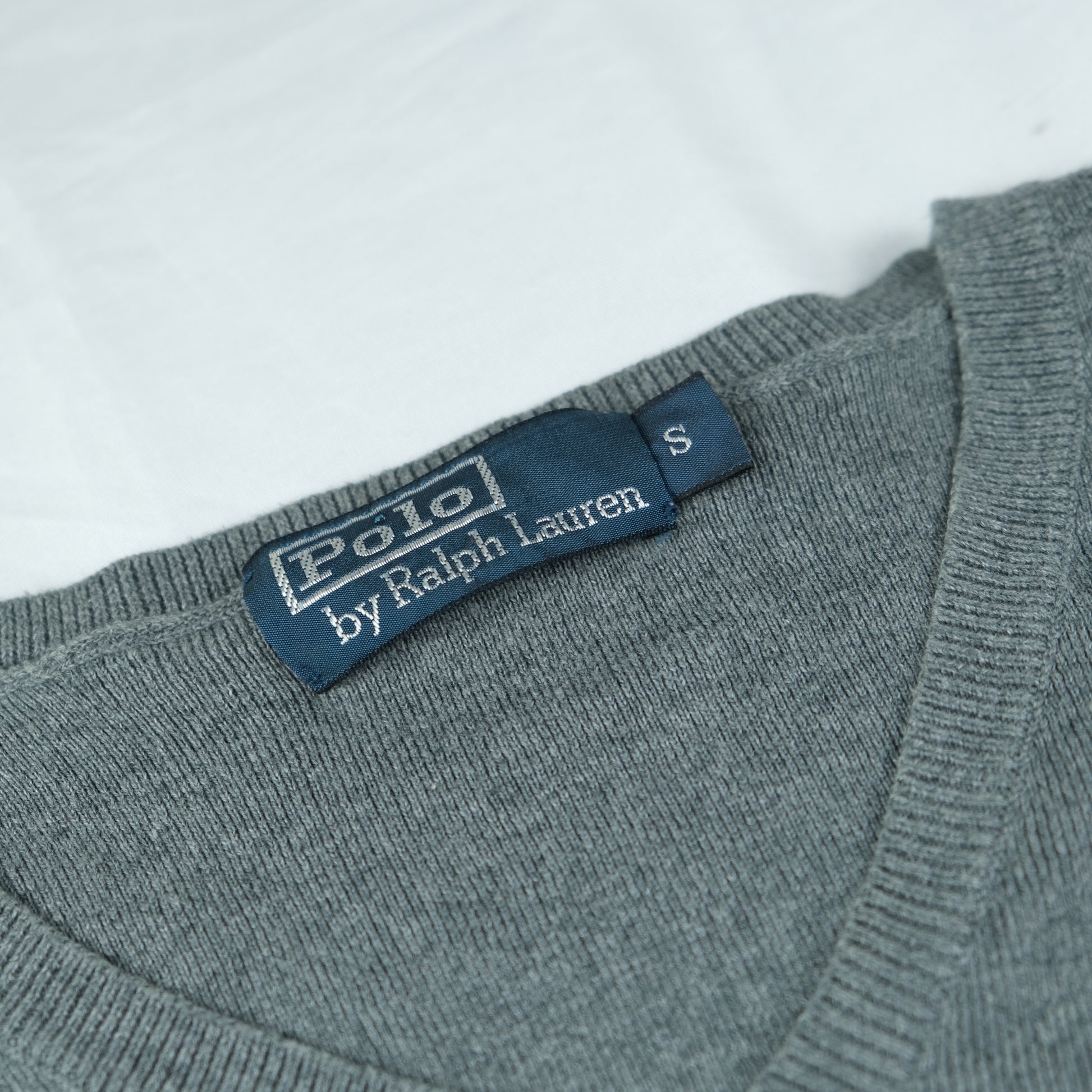 Ralph Lauren Pullover Vintage hellgrau Ansicht 2