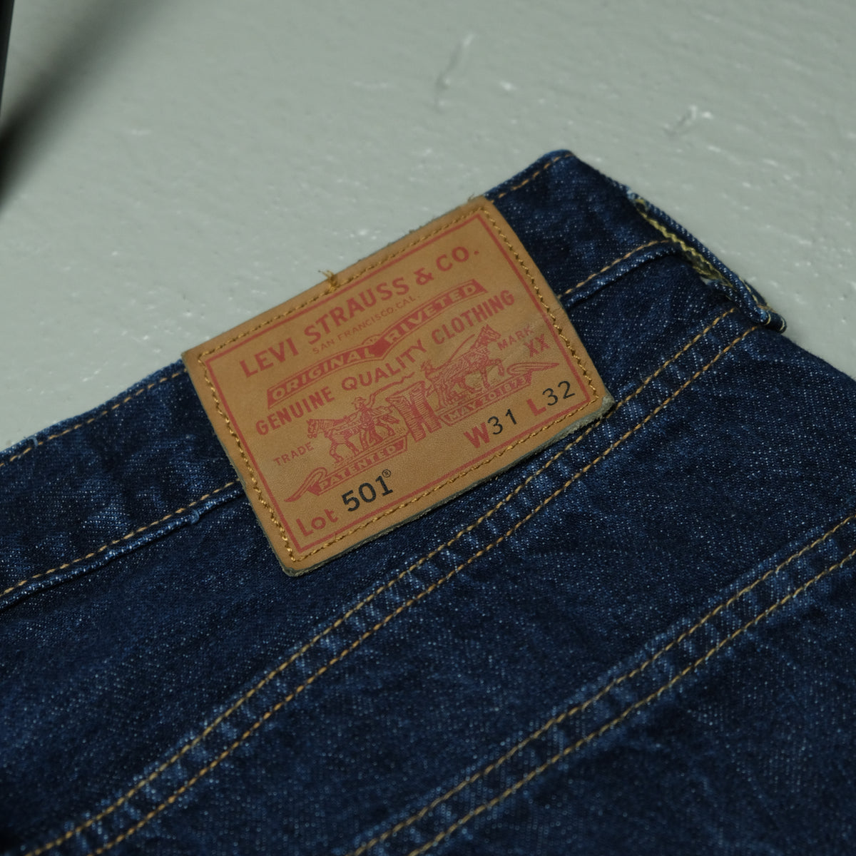 Levis 501 Jeans Vintage W31 / L32 Detailansicht