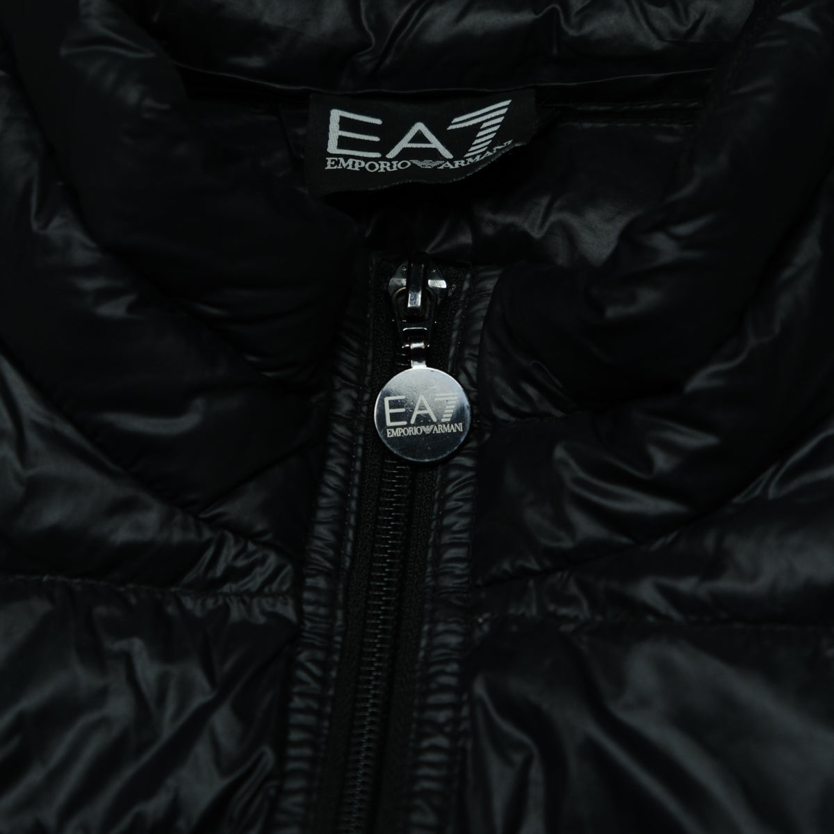 EA7 Weste Vintage schwarz Ansicht 2