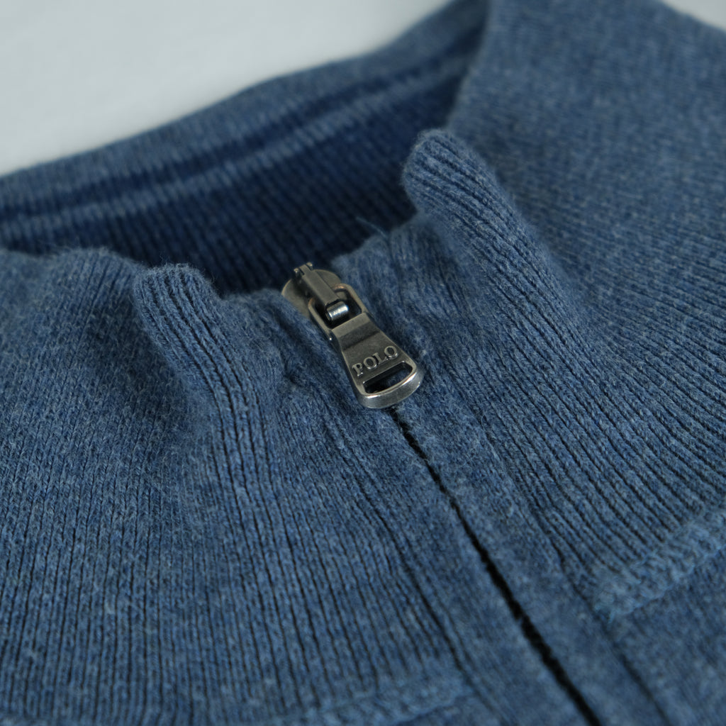 Ralph Lauren Quarterzip (Sweater) Vintage dunkelgrau Ansicht 2