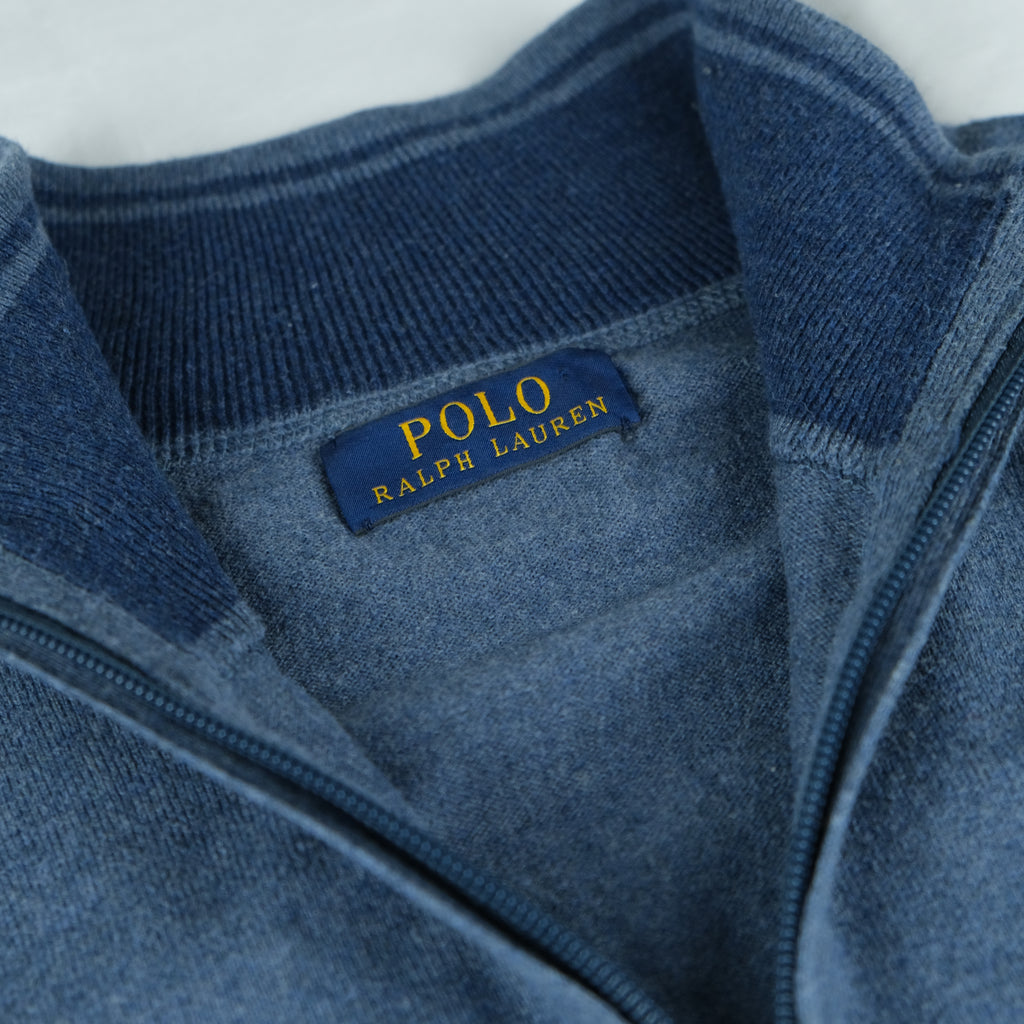 Ralph Lauren Quarterzip (Sweater) Vintage dunkelgrau Ansicht 4