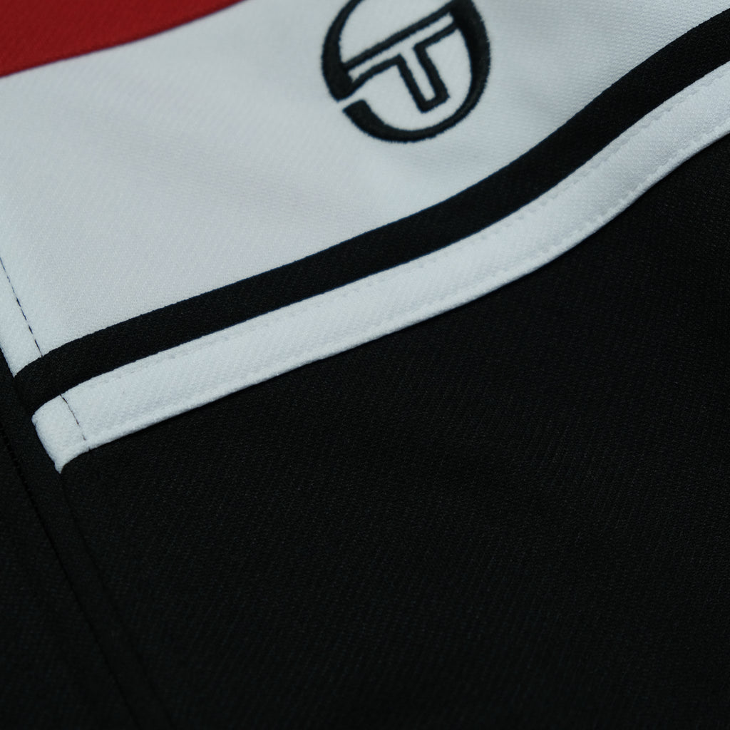 Sergio Tacchini Trackjacke Vintage Schwarz Ansicht 3