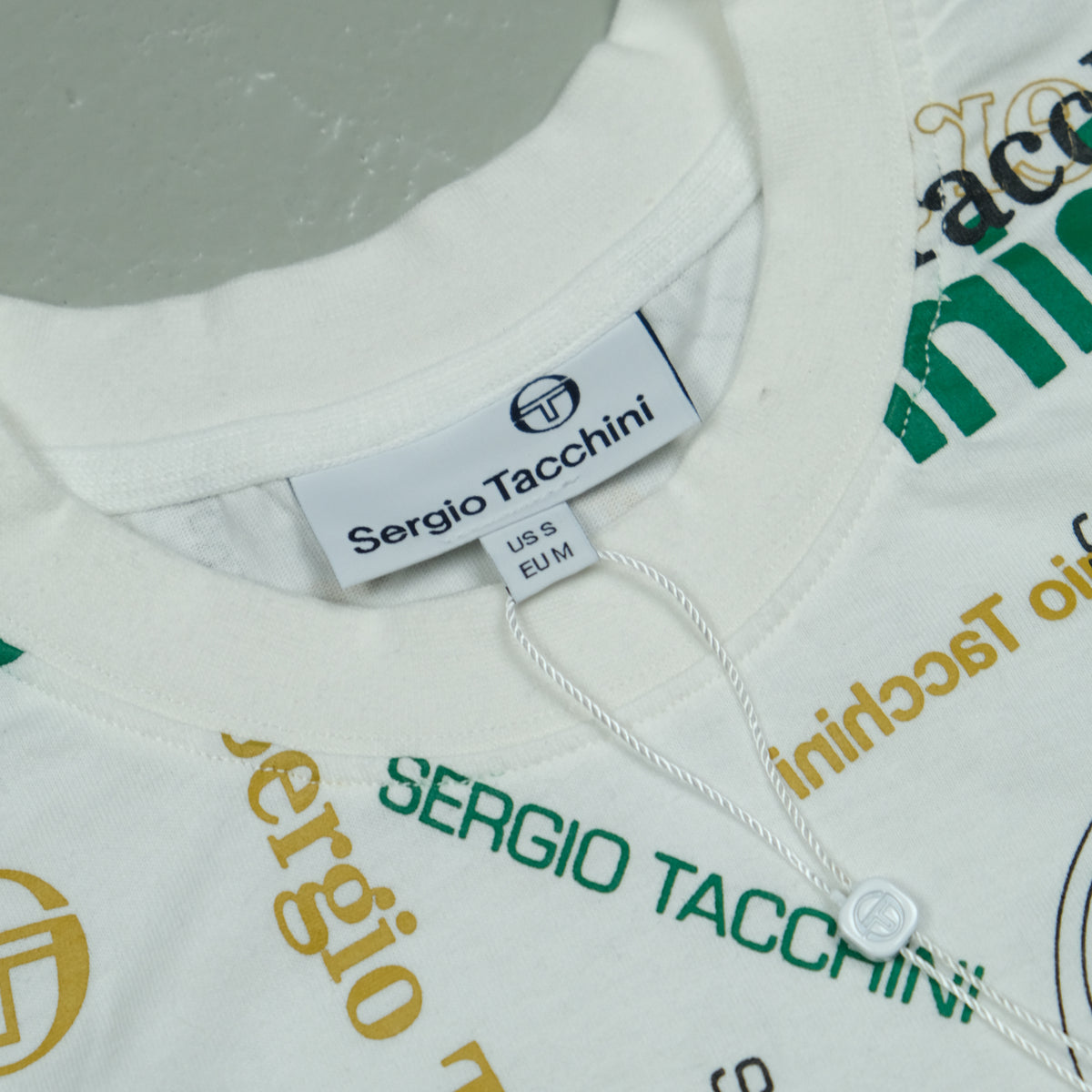 Sergio Tacchini T-Shirt Vintage Weiss Ansicht 2