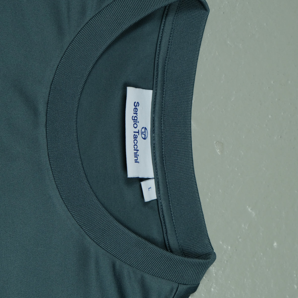 Sergio Tacchini T-Shirt Vintage Petrolblau Ansicht 2