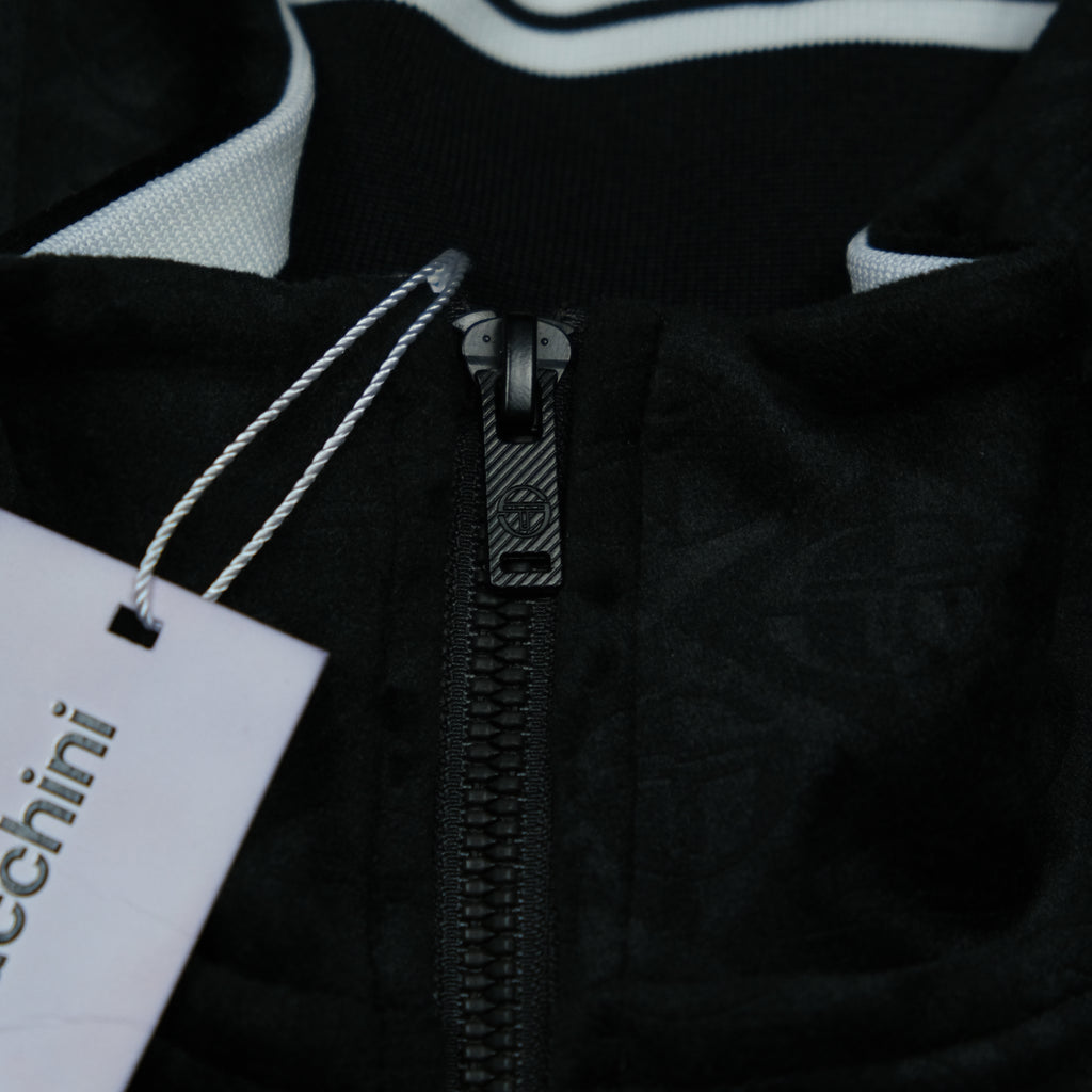 Sergio Tacchini Trackjacke Vintage Schwarz Ansicht 4