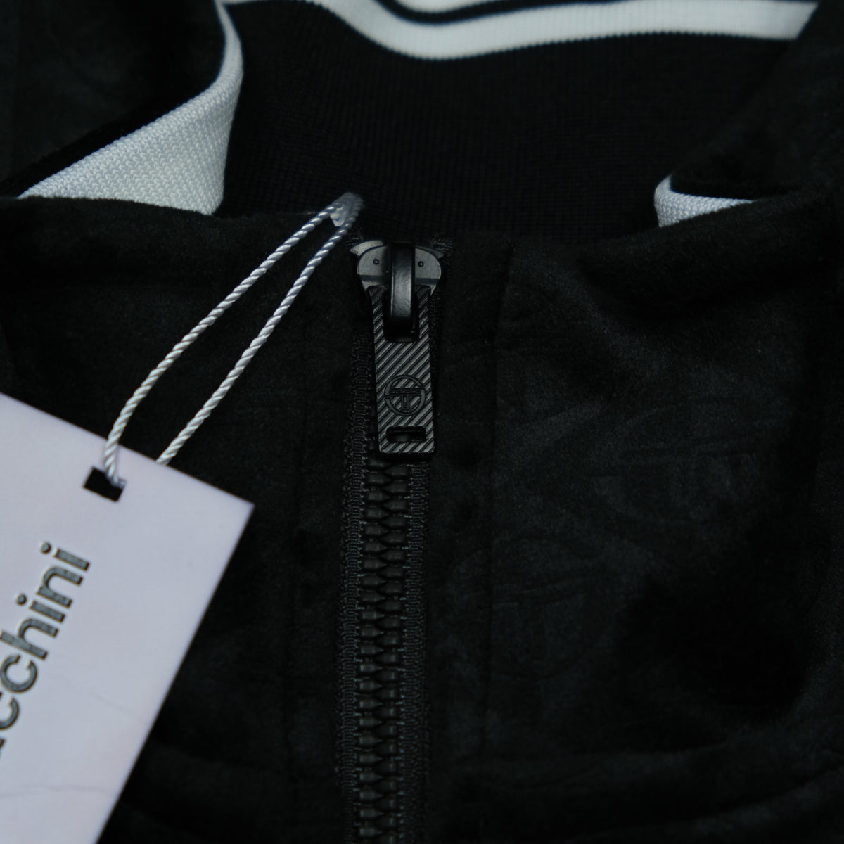 Sergio Tacchini Trackjacke Vintage Schwarz Ansicht 4