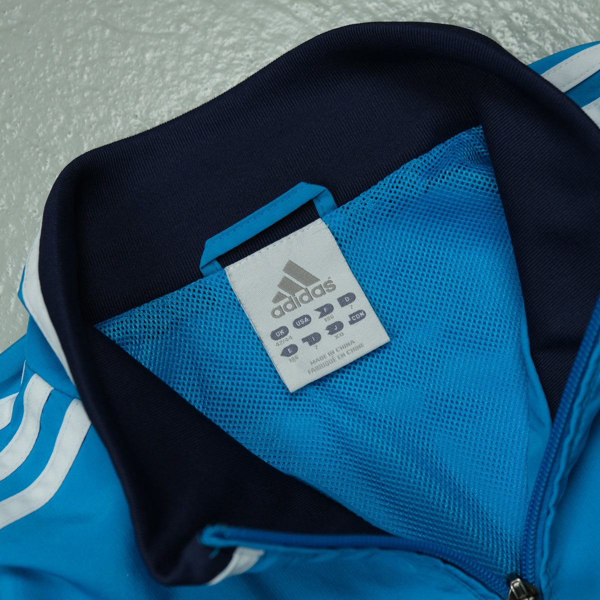 Adidas Trackjacke Vintage Hellblau Ansicht 3