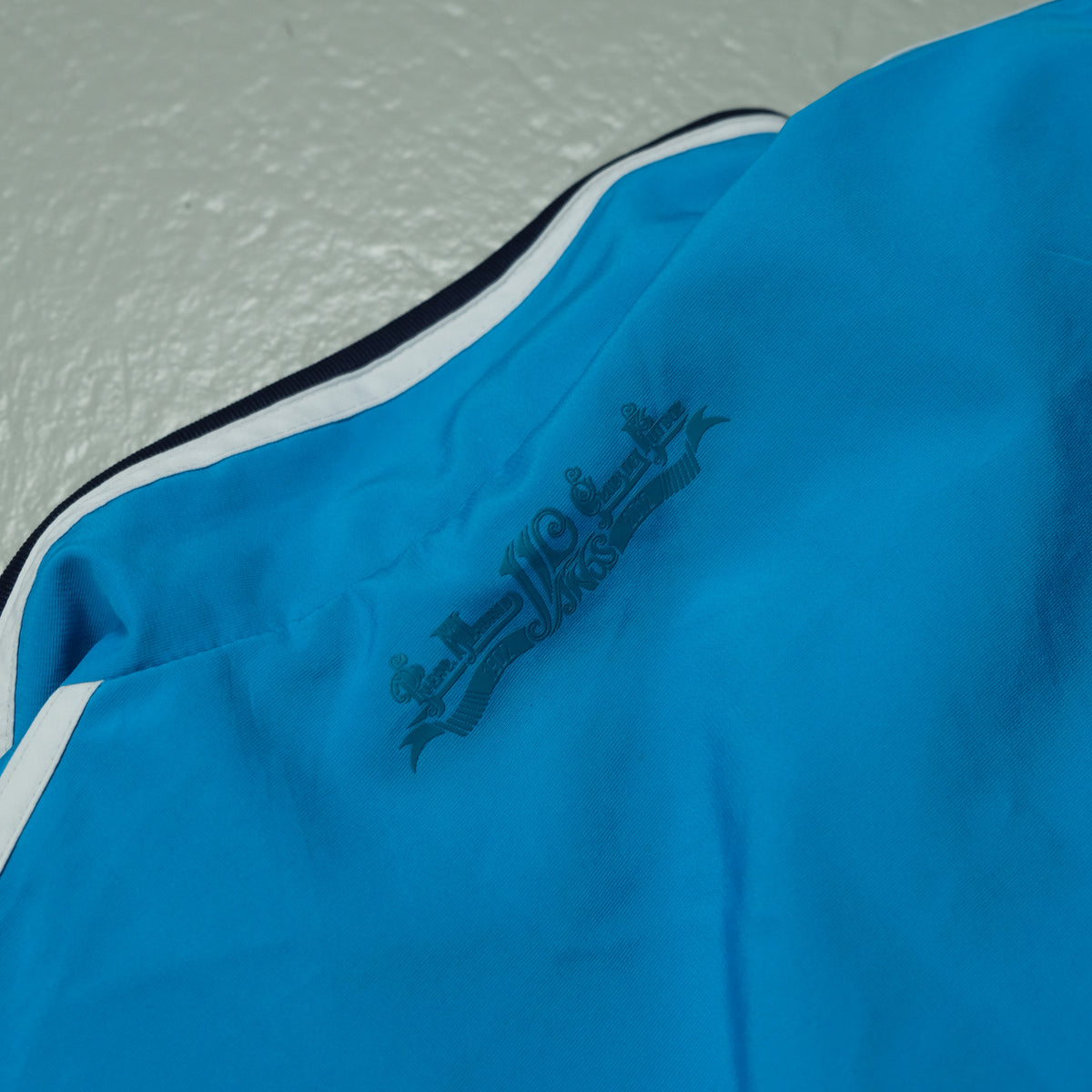 Adidas Trackjacke Vintage Hellblau Ansicht 4