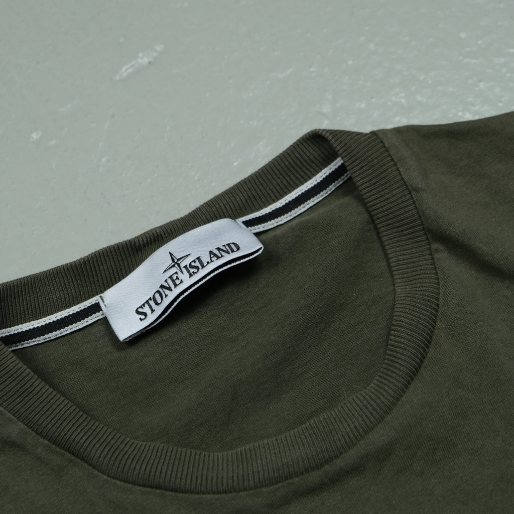 Stone Island T-Shirt Vintage Grün Ansicht 2