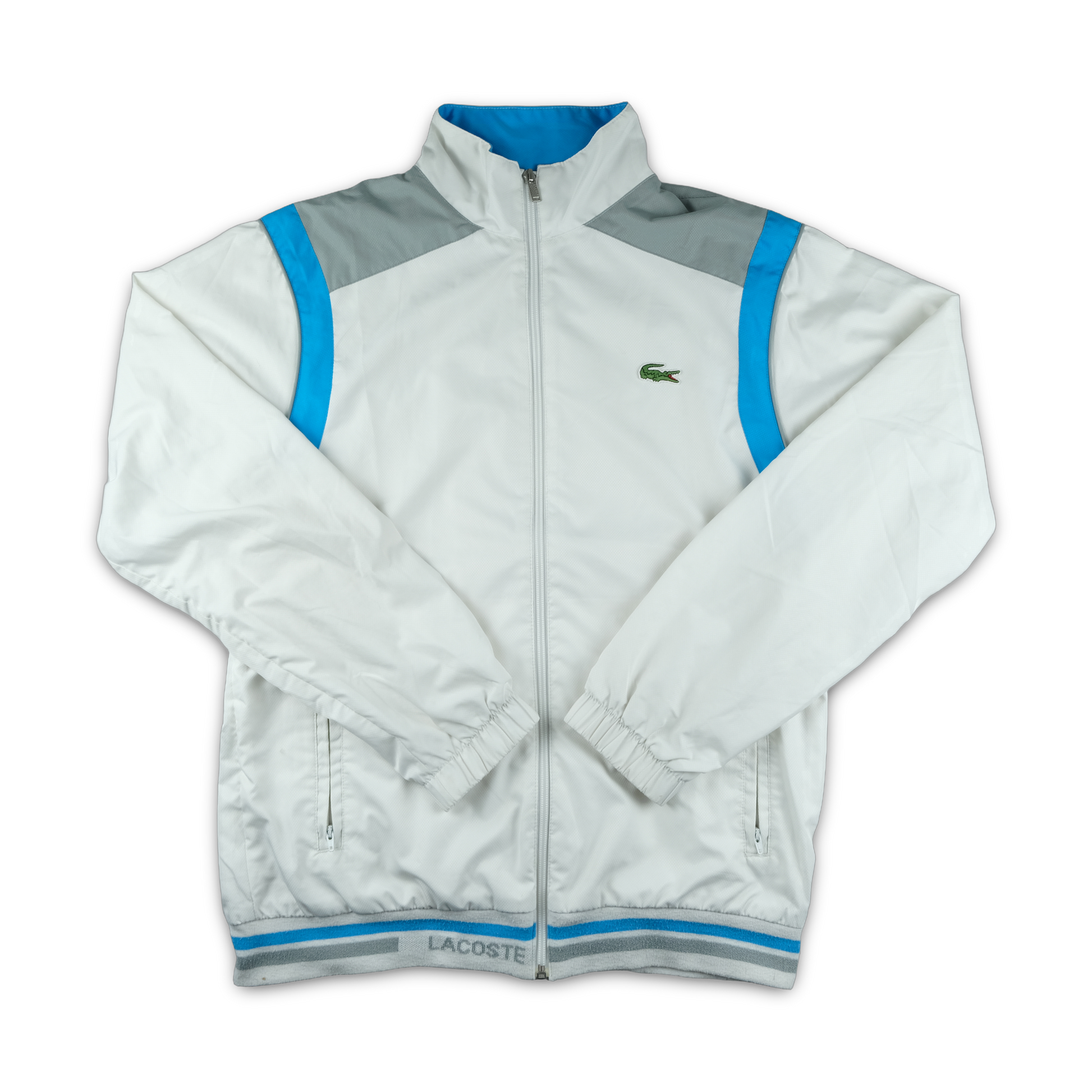 Lacoste Trackjacke weiss Vintage — zuerivintage Zürich