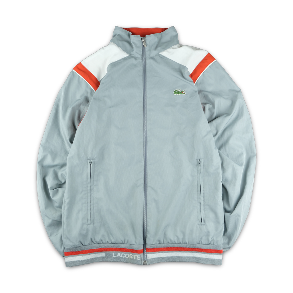 Lacoste Trackjacke silber Vintage — zuerivintage Zürich