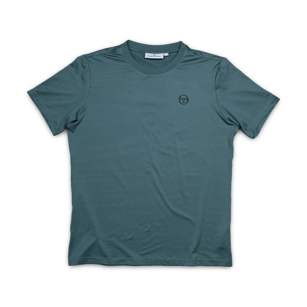 Sergio Tacchini T-Shirt Petrolblau Vintage — zuerivintage Zürich