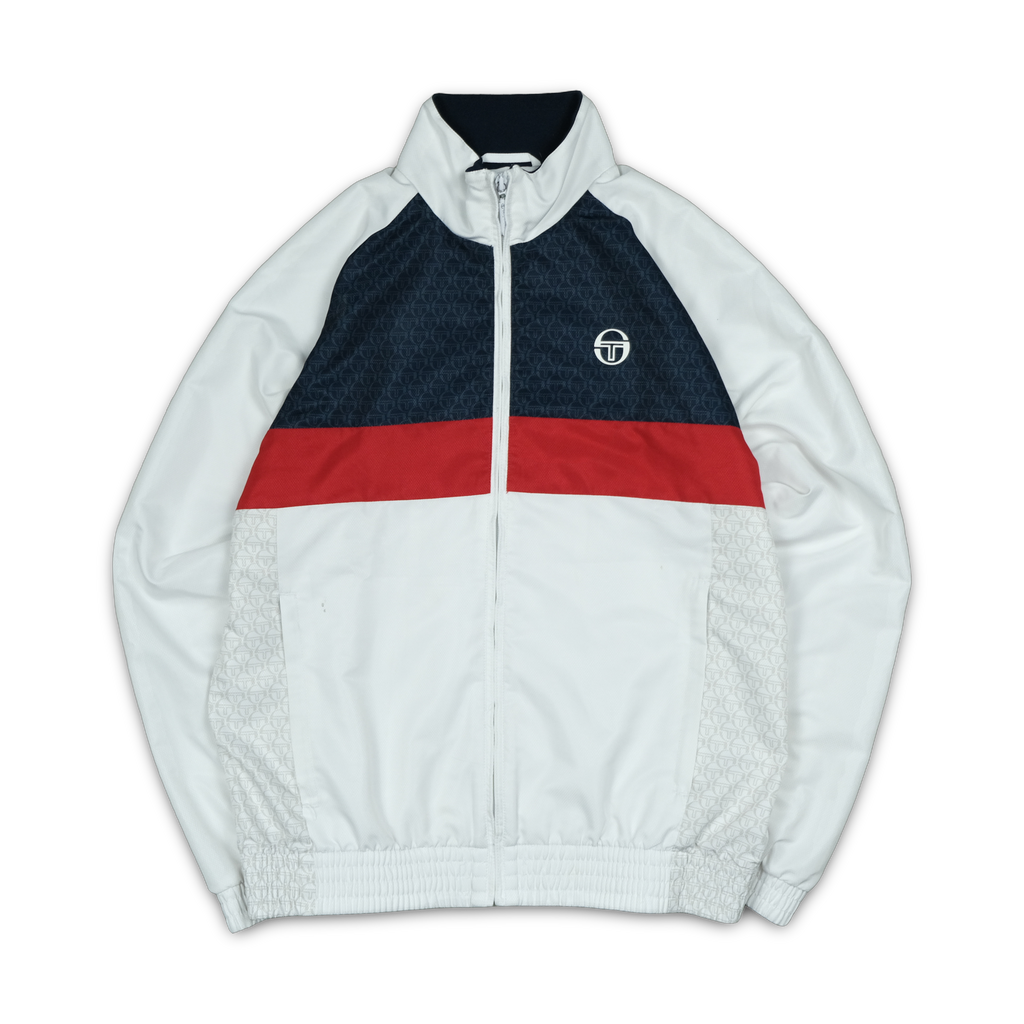 Sergio Tacchini Trackjacke Weiss Vintage — zuerivintage Zürich