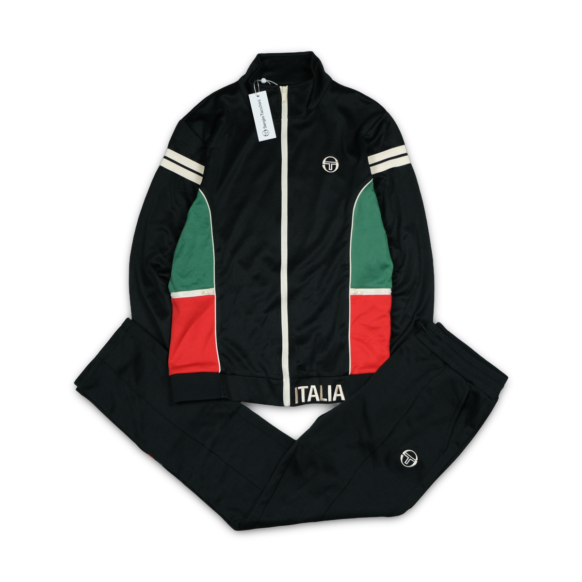 Sergio Tacchini Tracksuit Schwarz Vintage — zuerivintage Zürich