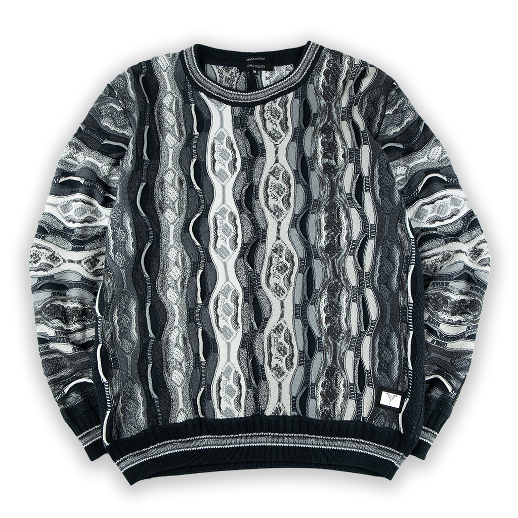 Carlo Colucci Sweater Vintage dunkelgrau Ansicht 3